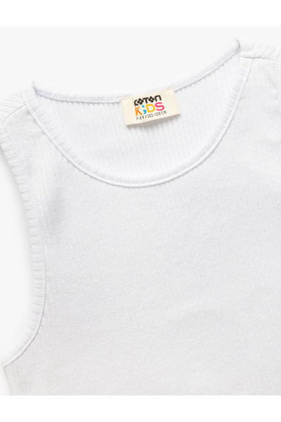 Koton Pamuklu Arkası Pencere Detaylı Kaşkorse Basic Crop Atlet