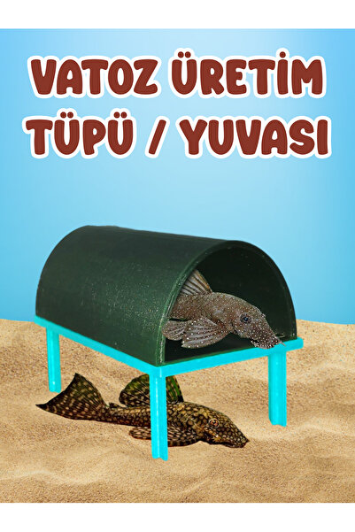 MD AKVARİST Vatoz Küpü ( Mavi ) Vatoz Yumurtlama Küpü Balık Yuvası Testi Küçü...