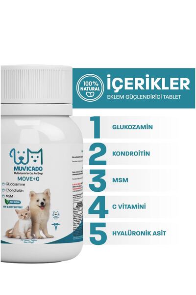 muvicado Kedi Ve Köpekler Için Eklem Kas Kıkırdak Destekleyici Glucosamine Tablet Glukozamin Msm Chondroitin