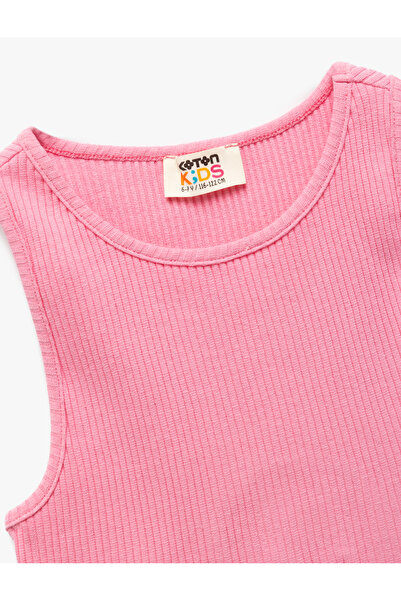 Koton Pamuklu Arkası Pencere Detaylı Kaşkorse Basic Crop Atlet