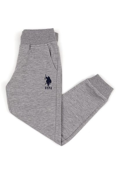 U.S. Polo Assn. Γκρι μελανζέ αθλητική φόρμα, έξι παιδιά