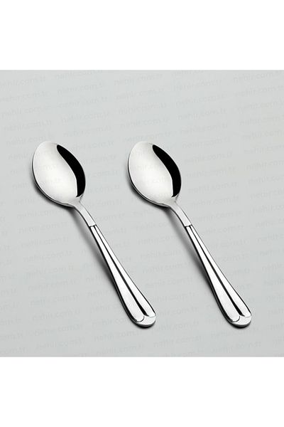 MORMAVİ River Palace Model 12 Pieces Sweet Spoon (Stainless Steel Guaranteed)