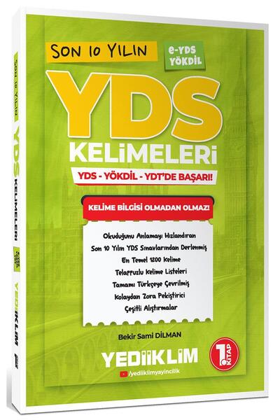 Yediiklim Yayınları Son 10 Yılın YDS Kelimeleri 1.Kitap