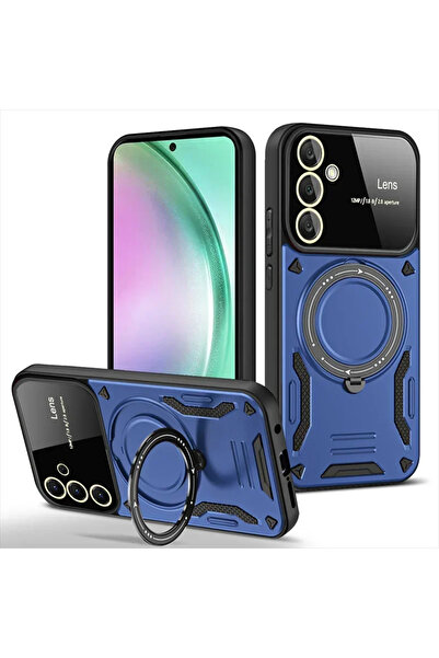 Samsun Galaxy A36 Compatible Rotatable Magsafe Ring Stand Tank Case with Camera Protection