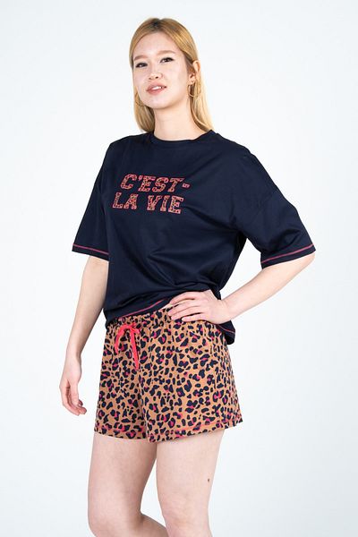 Kyron Γυναικείο σορτς Leopard Print / Άνετο και κομψό σχέδιο
