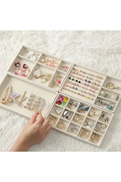 Ottokozmo Takı Organizatörü 4 lü set Çekmece içi - Takı / Saat / Yüzük / Müce...