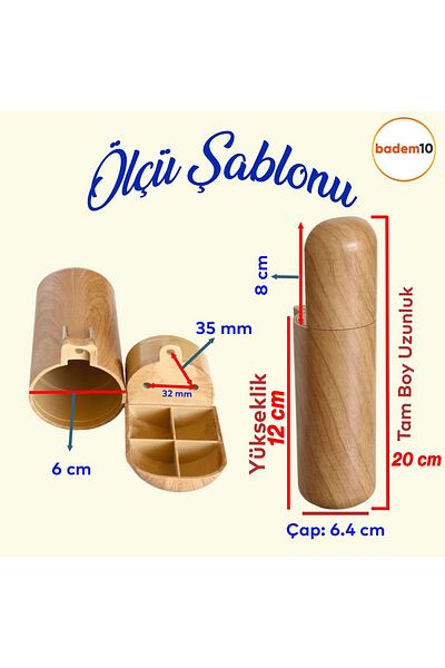 Badem10 Capsula Bohemian (PREMIUM) Mobila Canapea Fotoliu Picior Baza Picioare Lemn Cu Motiv 12 Cm 8 Buc