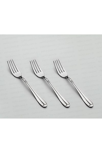MORMAVİ River Palace Model 12 Pieces Dessert Fork (Stainless Guaranteed)