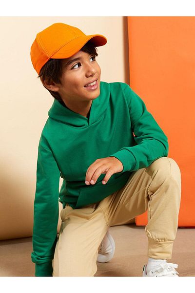 LC Waikiki Hooded Basic Long Sleeve Boys Sweatshirt (W2)
