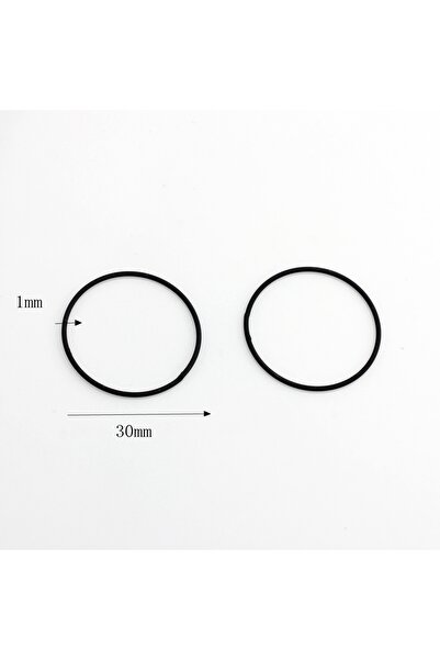 Choice 30 مم حلي نحاسية مطلية باللون الأسود مع زخارف دائرية مجوفة من الهندسة،...