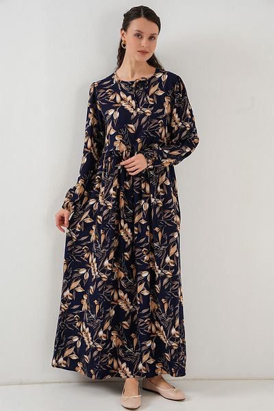 Bigdart Μακρύ φόρεμα με σχέδιο 1947 - M. Navy Blue