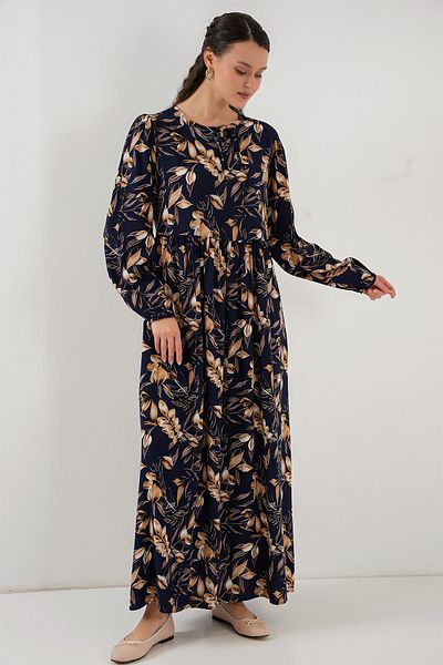 Bigdart Μακρύ φόρεμα με σχέδιο 1947 - M. Navy Blue