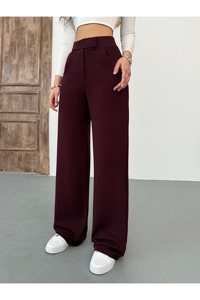 BİKELİFE Damen-Palazzo-Hose aus Lycra mit Klettverschluss und weitem Bein