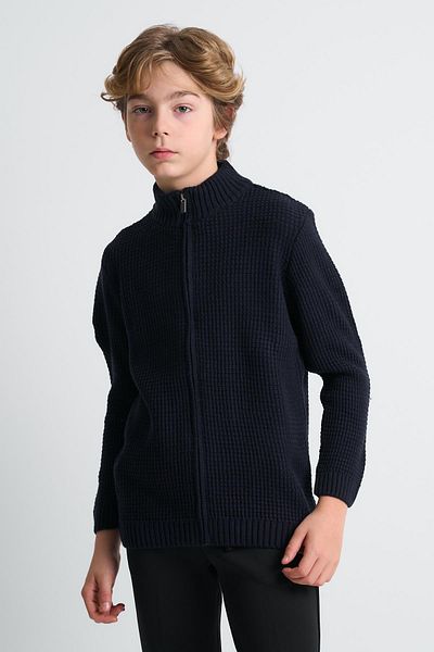 ALEXANDERGARDI Cardigan pentru copii cu fermoar și cu gât pe jumătate Alexandergardı (C23-7104)