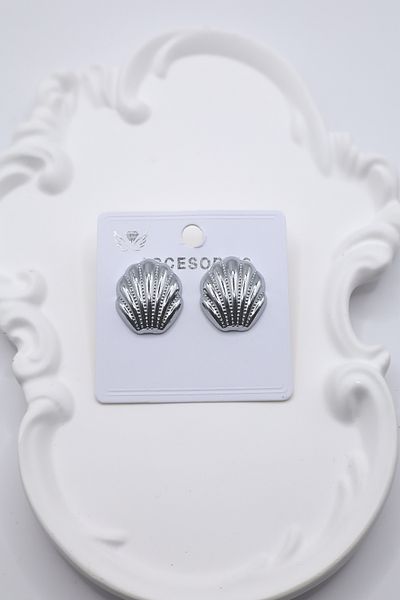 DEMOKAN Women Earrings Seashell Mussel 2cm Earrings