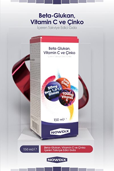 Nowdix Beta Glukan Vitamin C Çinko Şurup 150 ml
