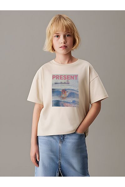 uyguntarz Kinder-T-Shirt aus Baumwolle mit Herz-Aufdruck