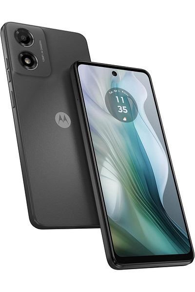 Motorola هاتف E14 ثنائي الشريحة باللغة العربية، ذاكرة وصول عشوائي بسعة 2 جيجا بايت وذاكرة داخلية سعة 64 جيجا بايت وشبكة الجيل الرابع - إصدار الشرق الأوسط