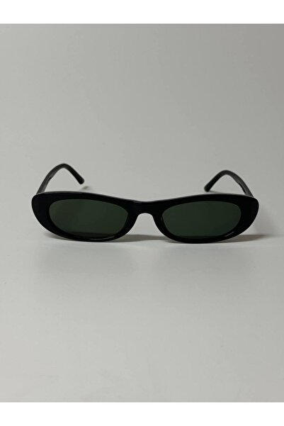 MACERATİ Laurent Unisex Black Oval Frame Uv400 Sunglasses