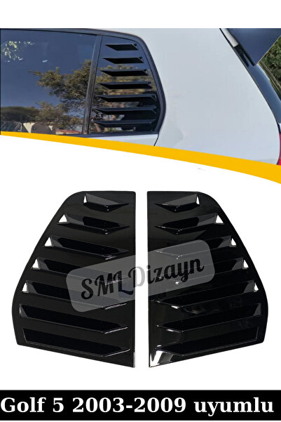 SML Dizayn Volkswagen Golf 5 Kelebek Cam Vizör Kaplama Rüzgarlık 2003-2009 Pl...