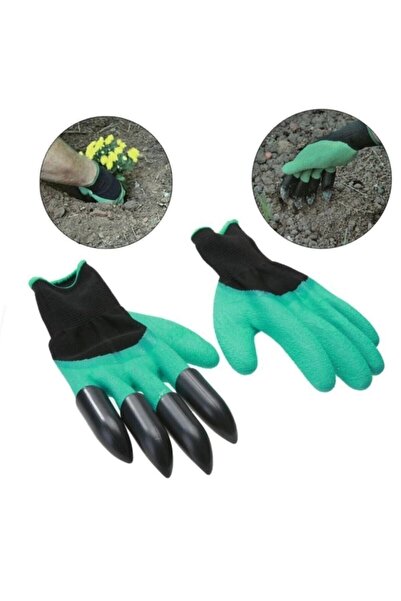 Genel Markalar Pratik Toprak Kazma Ekme Çapalama Için Korumalı Bahçe Bahçivan Eldiveni