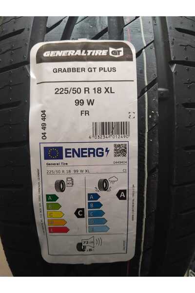 GENERAL 225/50R18 XL 99W FR GRABBER GT PLUS GENERAL SUV LASTİĞİ 2024 ÜRETİM