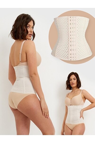 MİSTİRİK Ulyana Model Mevsimlik Hava Alabilen Korse Latex Görünmez Korse Ten Renk