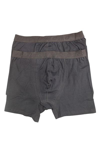 XORVİO Ανδρικό Boxer Black 2-Pece Opportunity Product Coton Lycra Flexible Κομψό βαμβάκι