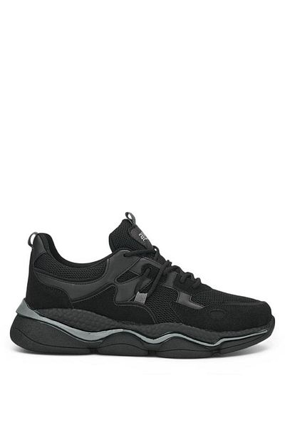 ALTUNTAŞ Άνετα Ορθοπεδικά Ανδρικά Sneaker - Μαύρα Αθλητικά Παπούτσια Καθημερινής Χρήσης