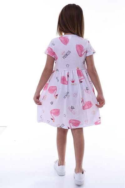 minikiss Rochie pentru fete din Lycra cu imprimeu Flamingo
