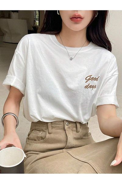uyguntarz Μπλουζάκι Unisex Good Days με εμπριμέ σχέδιο