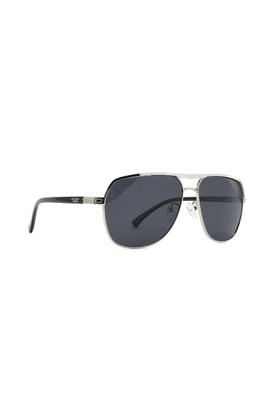 Lee Cooper Men's Polarized Sunglasses Silver Mirror Lens - LC1016C03