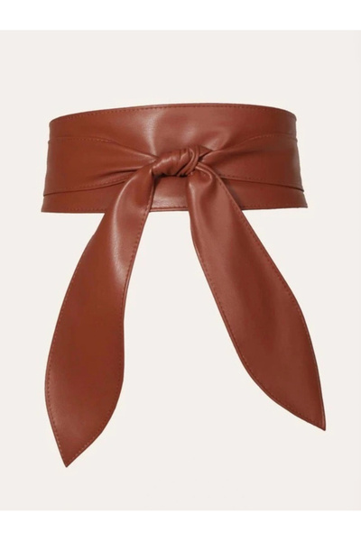 Styli Leather Tie-Up Ribbon Belt