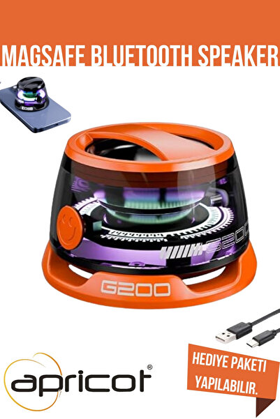 Apricot DY200 Manyetik RGB MagSafeli 3W Telefon Tutucu Özellikli Turuncu Blue...
