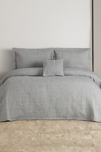 Özdilek Özdilek Cotton Bedspread Single (170X230) - Gray