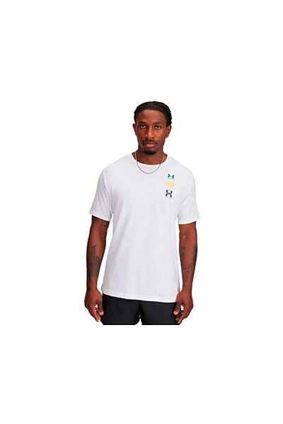 Under Armour Ανδρικό μπλουζάκι casual Ua M 60/40S Evol Logo Ss 1390165 -100 Πολύχρωμο