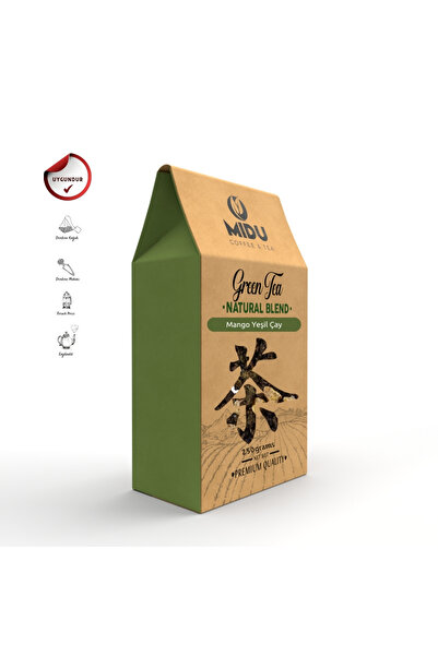 MİDU COFFEE & TEA شاي أخضر بالمانجو 250 جرام