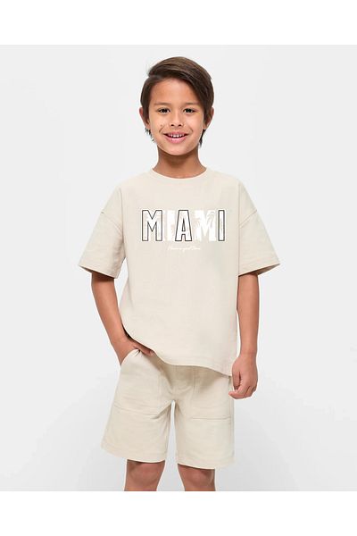 uyguntarz Miami Printed Kids Cotton T-shirt