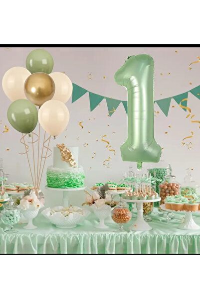 Çemrek Süs Parti مجموعة بالونات رمل البحر من رقائق النعناع مقاس 100 سم والعفن...