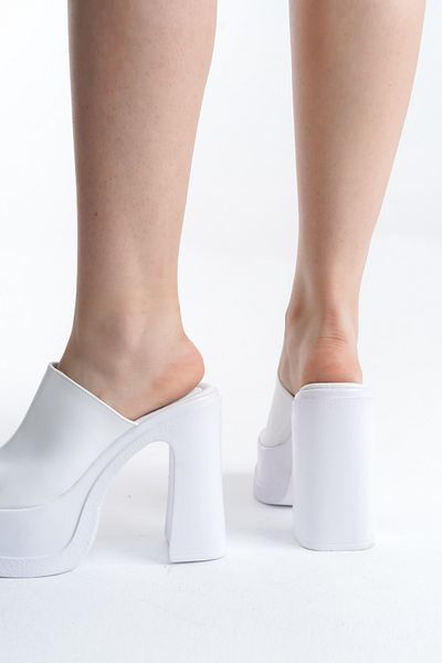 Limeo Vysoká platforma na klínovém podpatku Single Stripe Skin Summer Dámské Pantofle Sandály Boty