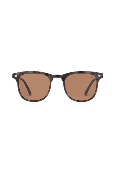 Lee Cooper نظارة شمسية مستقطبة للجنسين بعدسات عاكسة بنية اللون - LCK105C02