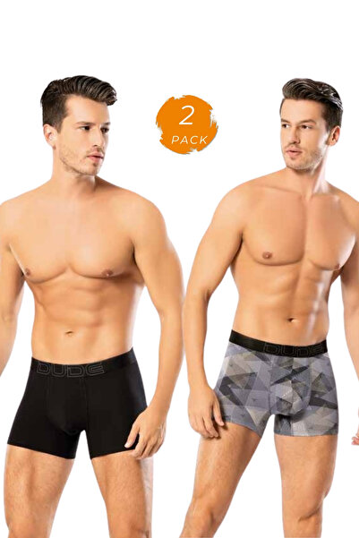 Looksense بوكسر رجالي من الليكرا مكون من قطعتين سادة ومنقوشة 1404