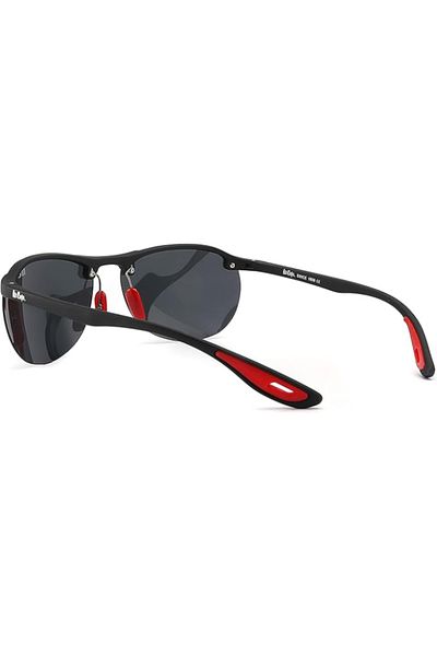 Lee Cooper Men Polarized Sunglasses Matt Black  Mirror Lens - LC1020C01