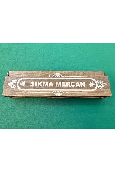 Anemore Collection Squeeze Coral Stone Zaza Tesbi̇h in Wooden Box Gift for Lover and Father