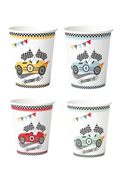 Big Party Race Cars Themed Good Ki Banner Party Set 48 Pieces