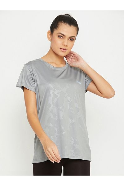 Clovia By Styli Camouflage Printed Short Sleeve T-Shirt