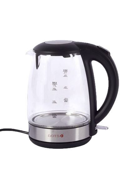 DOTS Electric Kettle 2000Watt 1.7Litre - Silver