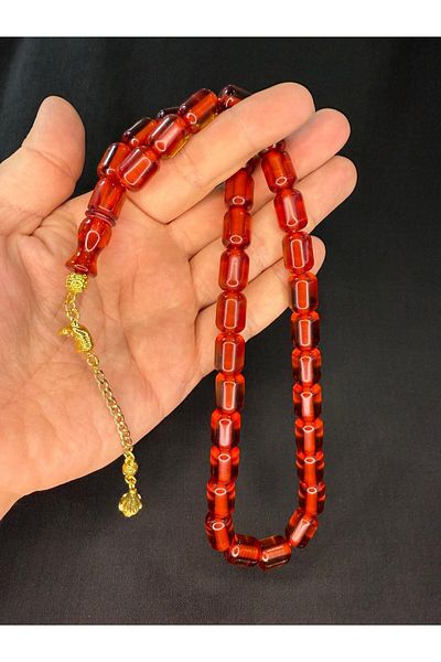 Anemore Collection Special Gift Caramel Color Rosary 14,5Mmx11Mm H-1775