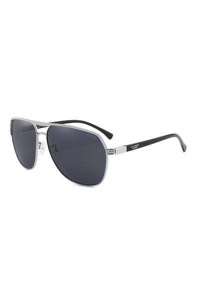 Lee Cooper Men's Polarized Sunglasses Silver Mirror Lens - LC1016C03