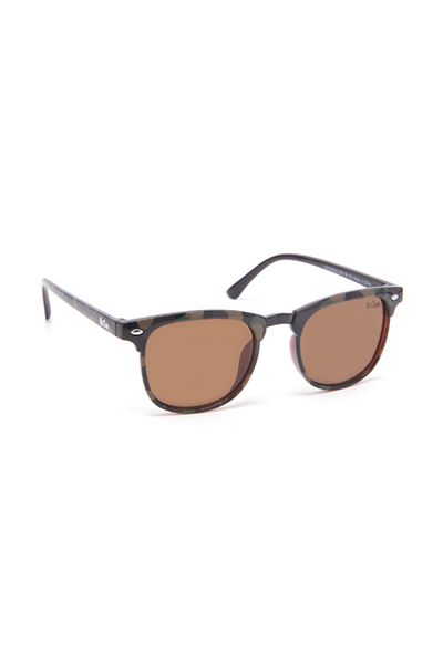 Lee Cooper نظارة شمسية مستقطبة للجنسين بعدسات عاكسة بنية اللون - LCK105C02